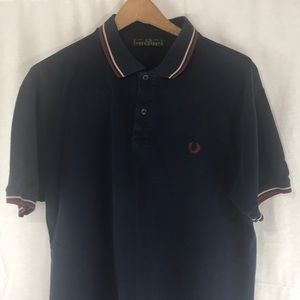 Fred Perry Navy Polo - Size L 46”